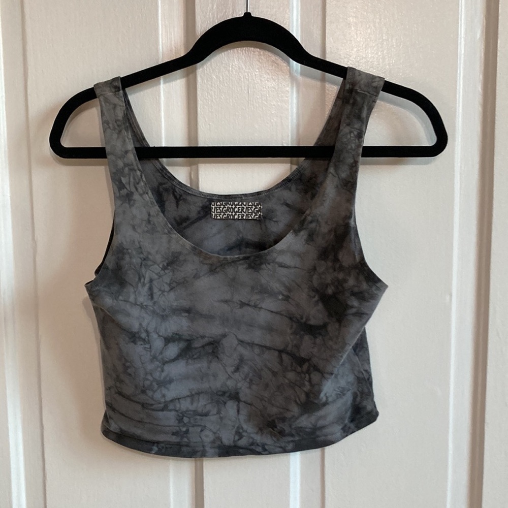 groceries apparel tie dye cropped tank top EUC